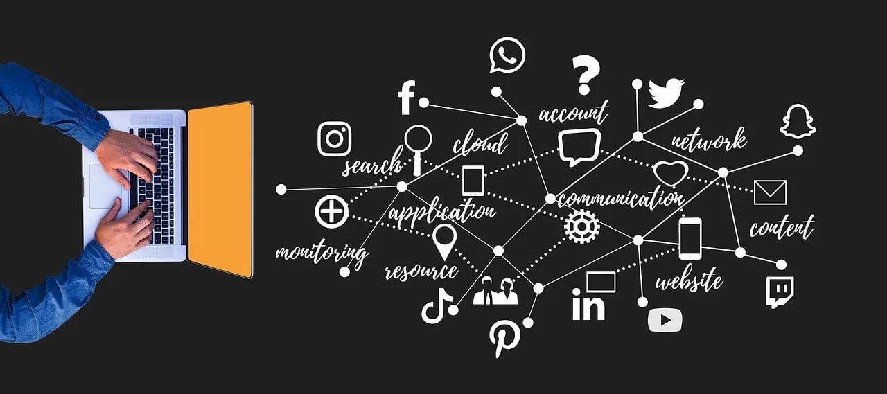laptop, marketing, network