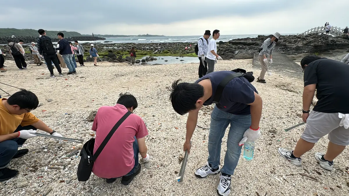 一個半小時的淨灘活動收穫滿滿
